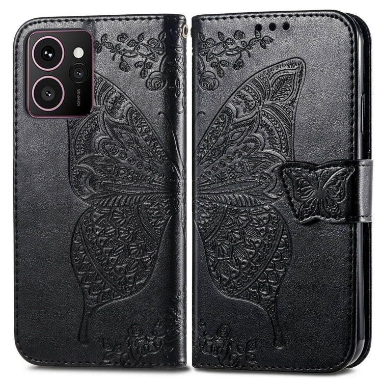 For HMD Skyline Butterfly Love Flower Embossed Leather Phone Case