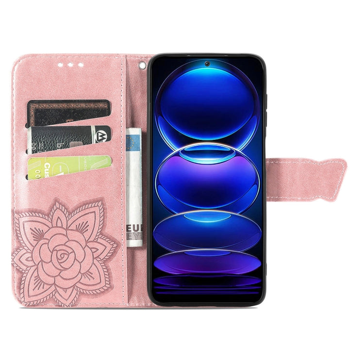 For HMD Skyline Butterfly Love Flower Embossed Leather Phone Case