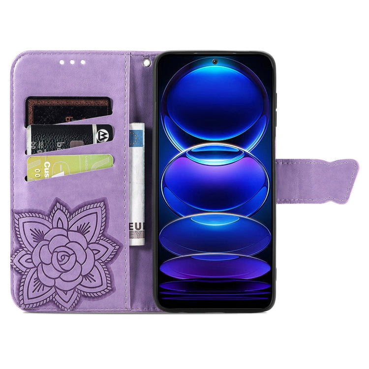 For HMD Skyline Butterfly Love Flower Embossed Leather Phone Case