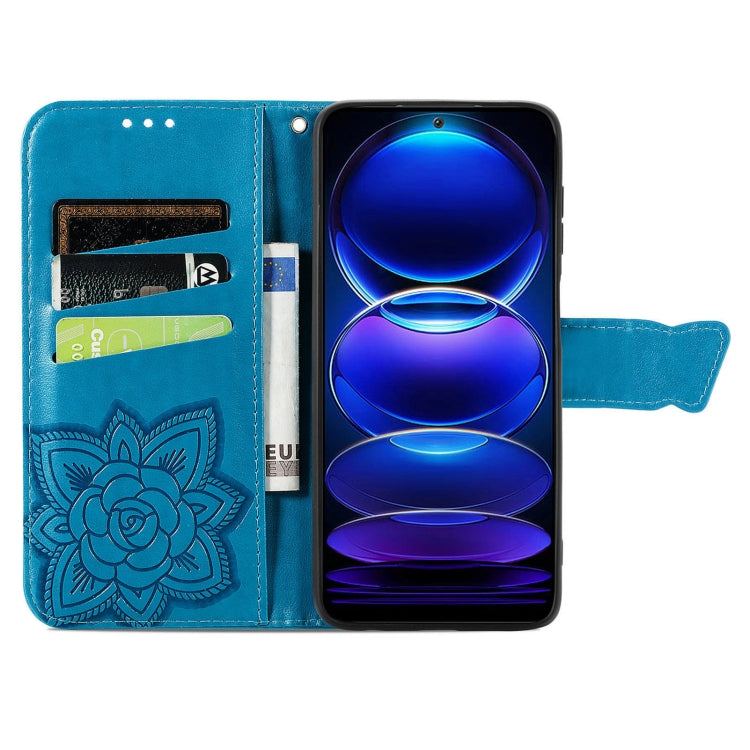 For HMD Skyline Butterfly Love Flower Embossed Leather Phone Case