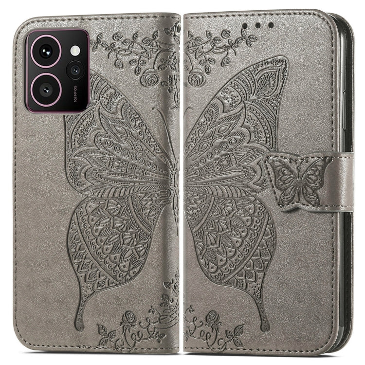 For HMD Skyline Butterfly Love Flower Embossed Leather Phone Case
