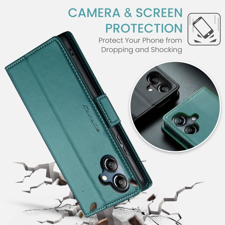 For Samsung Galaxy A07 / A06 CaseMe 023 Butterfly Buckle Litchi Texture RFID Anti-theft Leather Phone Case