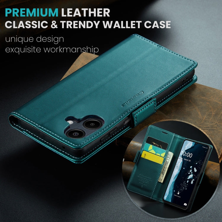 For Samsung Galaxy A07 / A06 CaseMe 023 Butterfly Buckle Litchi Texture RFID Anti-theft Leather Phone Case