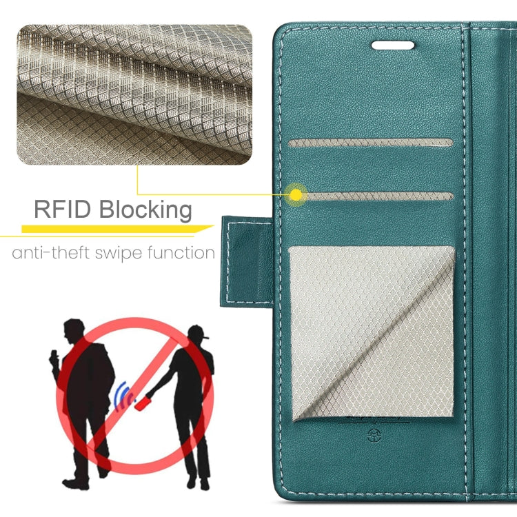 For Samsung Galaxy A07 / A06 CaseMe 023 Butterfly Buckle Litchi Texture RFID Anti-theft Leather Phone Case