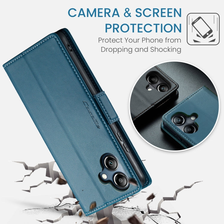 For Samsung Galaxy A07 / A06 CaseMe 023 Butterfly Buckle Litchi Texture RFID Anti-theft Leather Phone Case