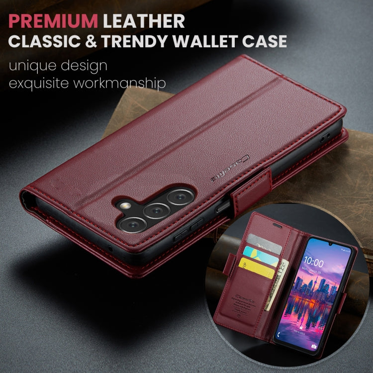 For Samsung Galaxy A16 5G CaseMe 023 Butterfly Buckle Litchi Texture RFID Anti-theft Leather Phone Case