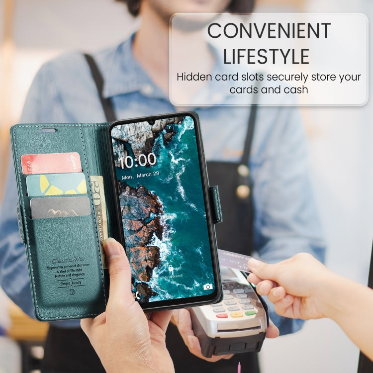 For Samsung Galaxy A16 5G CaseMe 023 Butterfly Buckle Litchi Texture RFID Anti-theft Leather Phone Case