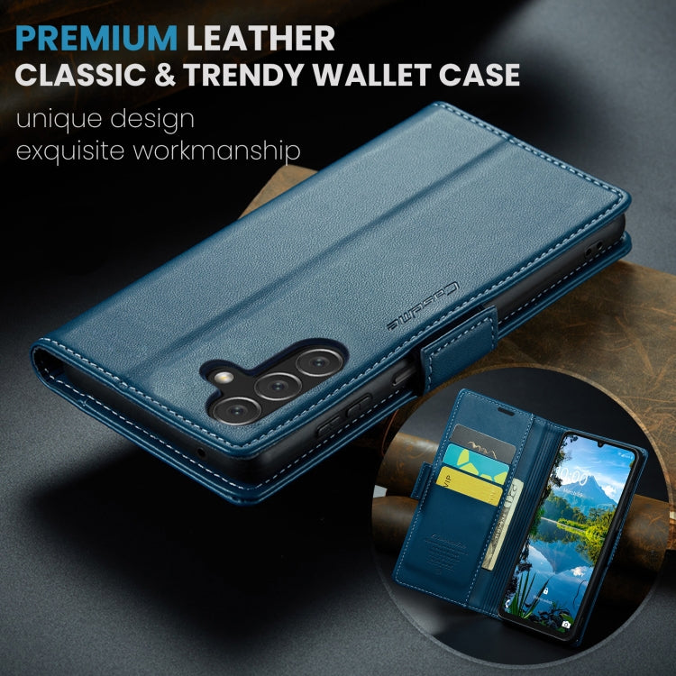 For Samsung Galaxy A16 5G CaseMe 023 Butterfly Buckle Litchi Texture RFID Anti-theft Leather Phone Case