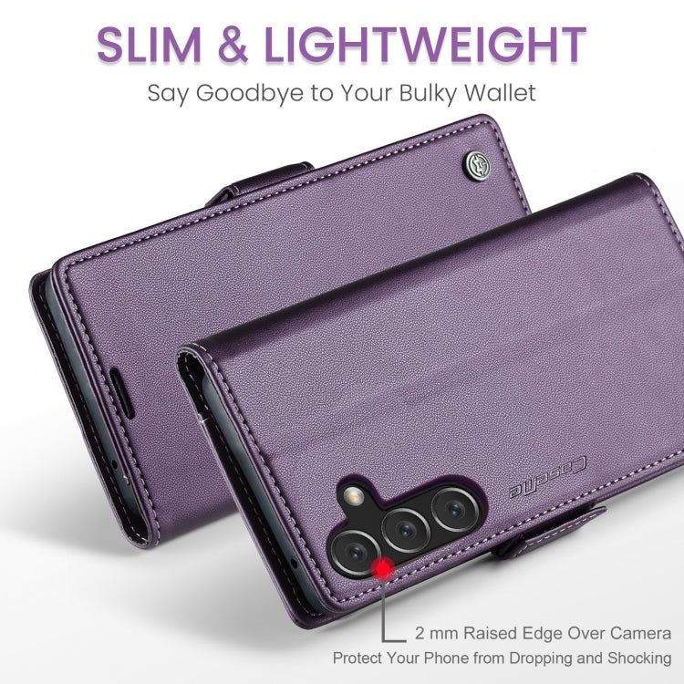For Samsung Galaxy A16 5G CaseMe 023 Butterfly Buckle Litchi Texture RFID Anti-theft Leather Phone Case