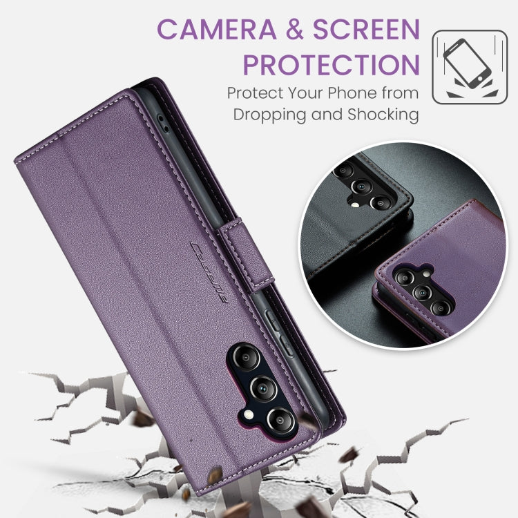 For Samsung Galaxy A16 5G CaseMe 023 Butterfly Buckle Litchi Texture RFID Anti-theft Leather Phone Case