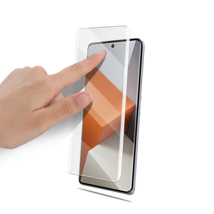 For  Redmi Note 13 Pro+ mocolo 9H 3D Full Screen UV Tempered Glass Film