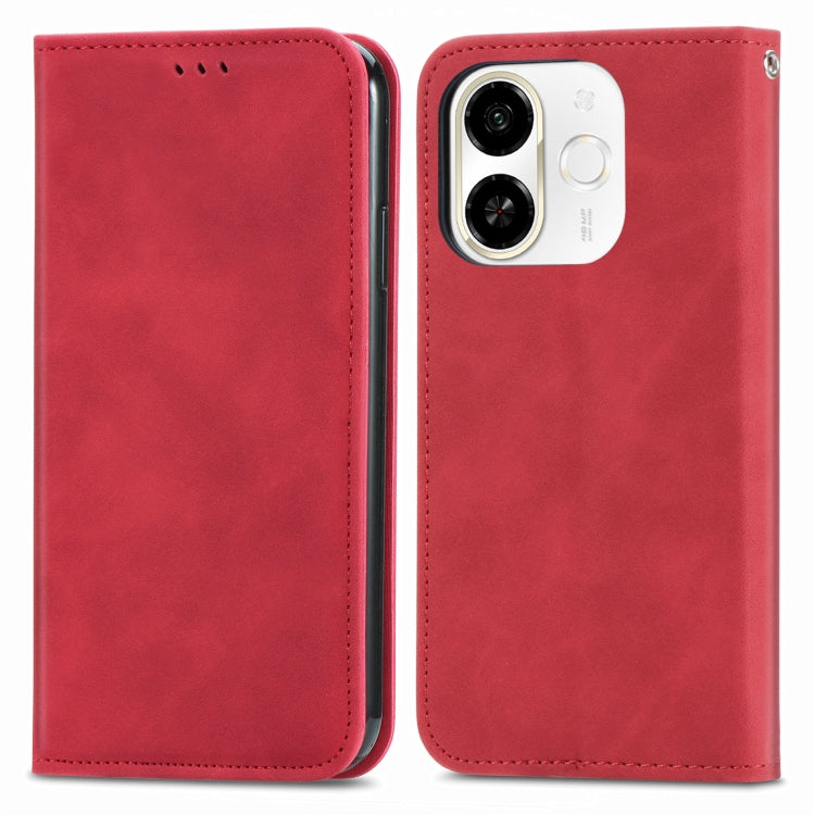 For Tecno Spark 30C 5G Retro Skin Feel Magnetic Leather Phone Case