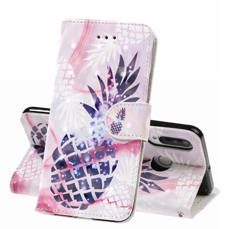 3D Visual Painting Left And Right Open Leather Case for Huawei P30 Lite&Nova 4E , With Bracket & Card Slot & Wallet & Bracelet