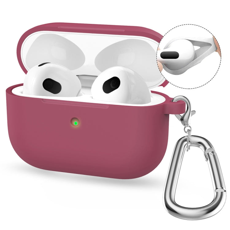 For Apple AirPods 4 2024 ENKAY Hat-Prince Thickened Silicone Case with Hook and Anti-lost Silicone Earbuds
