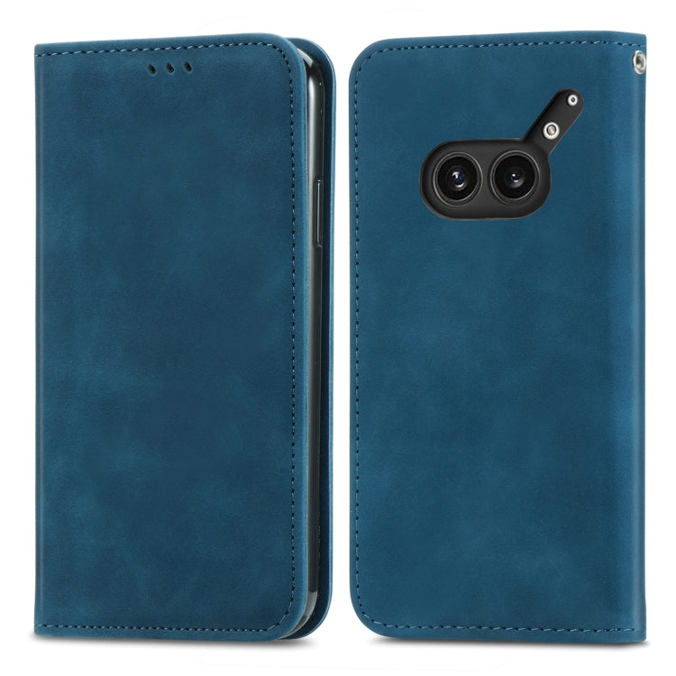 For Nothing Phone 2a Plus Retro Skin Feel Magnetic Flip Leather Phone Case