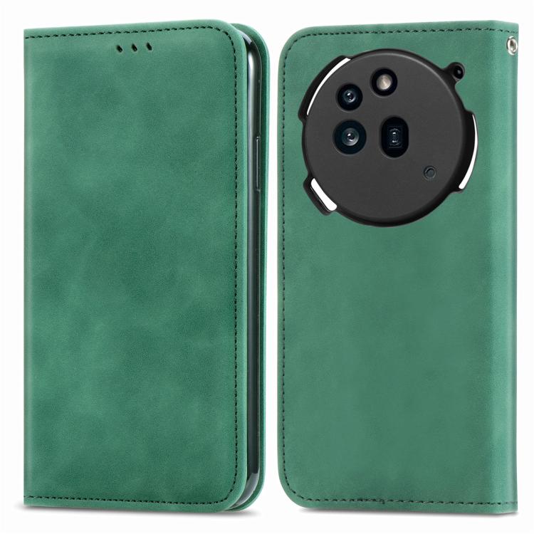For Nothing Phone 3a Retro Skin Feel Magnetic Flip Leather Phone Case