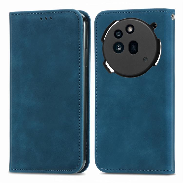 For Nothing Phone 3a Retro Skin Feel Magnetic Flip Leather Phone Case