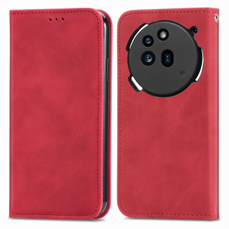 For Nothing Phone 3a Retro Skin Feel Magnetic Flip Leather Phone Case