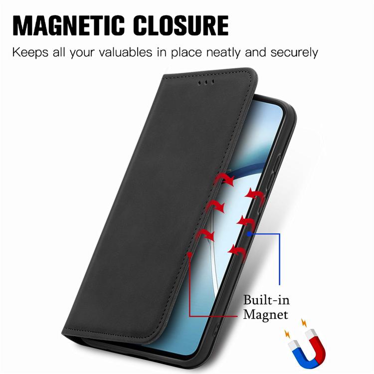 For Nothing Phone 3a Retro Skin Feel Magnetic Flip Leather Phone Case