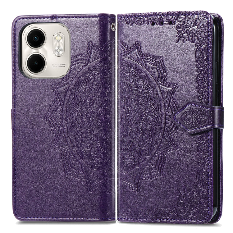 For Infinix Smart 9 Mandala Flower Embossed Leather Phone Case
