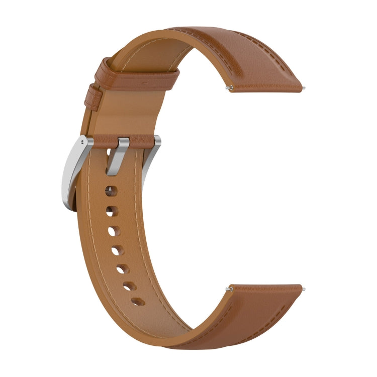 For Honor Watch ES Stainless Steel Quick Release Buckle 20mm Genuine Leather Watch Band