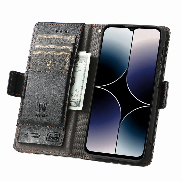 For Oukitel C53 CaseNeo Splicing Dual Magnetic Buckle Leather Phone Case