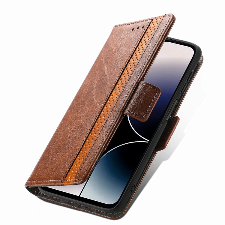 For Oukitel C53 CaseNeo Splicing Dual Magnetic Buckle Leather Phone Case