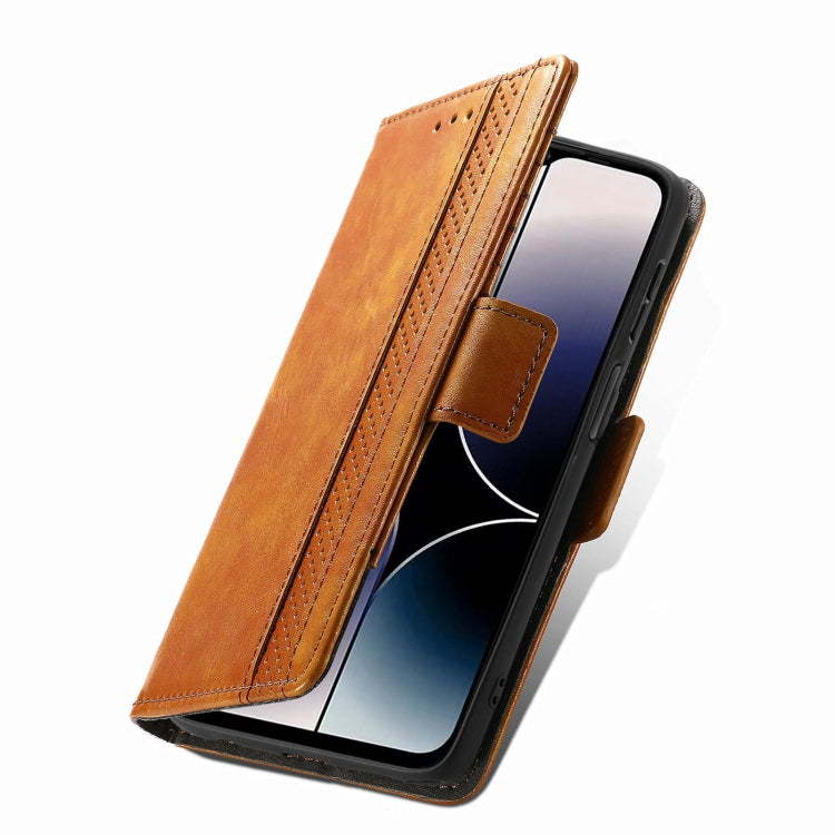 For Oukitel C53 CaseNeo Splicing Dual Magnetic Buckle Leather Phone Case