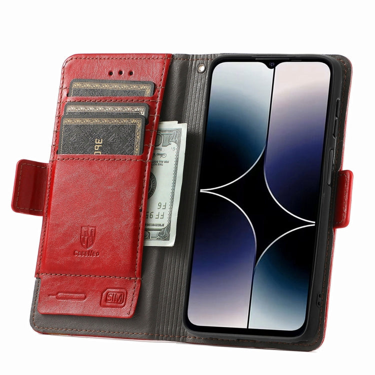 For Oukitel C53 CaseNeo Splicing Dual Magnetic Buckle Leather Phone Case