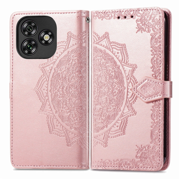 For Oukitel C53 Mandala Flower Embossed Leather Phone Case