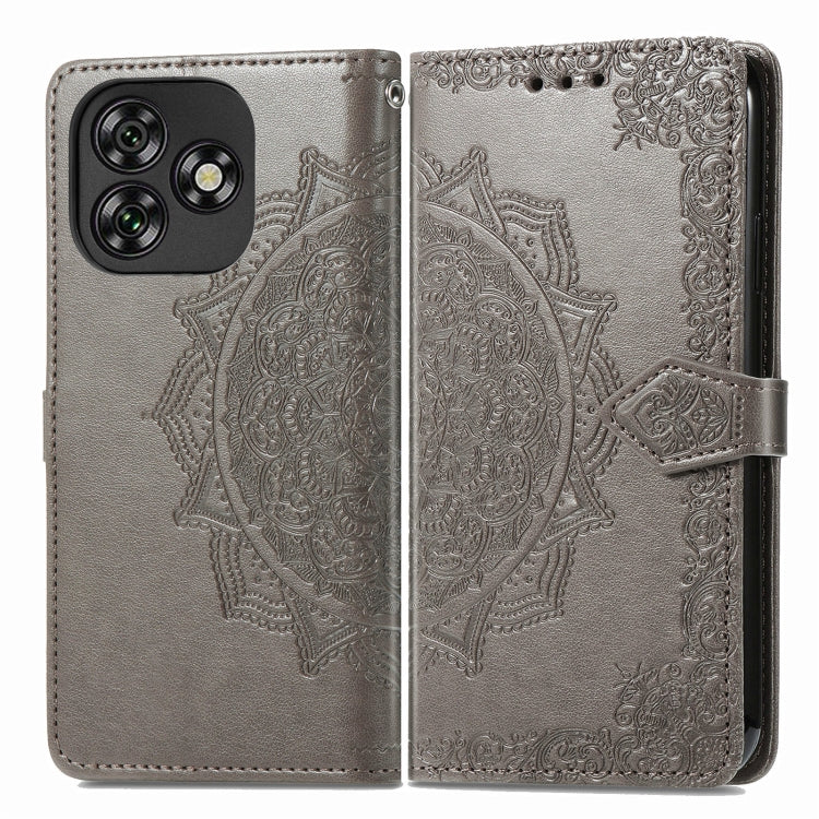 For Oukitel C53 Mandala Flower Embossed Leather Phone Case