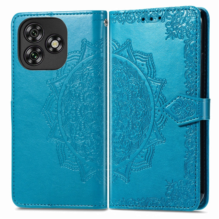 For Oukitel C53 Mandala Flower Embossed Leather Phone Case