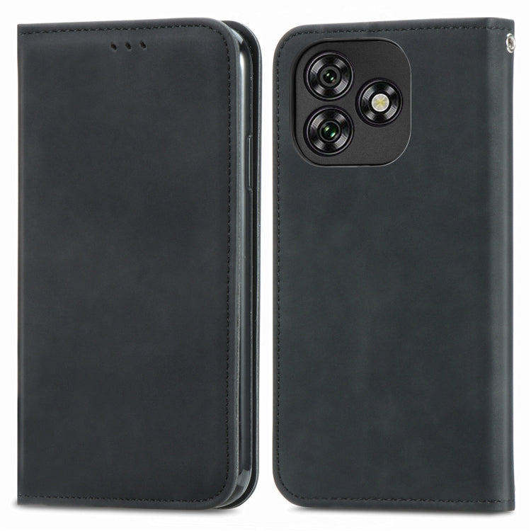For Oukitel C53 Retro Skin Feel Magnetic Flip Leather Phone Case