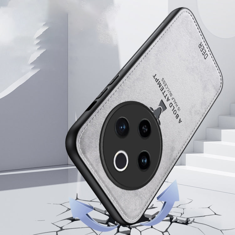 For vivo Y300 Pro Deer Head Cloth Skin All-inclusive Phone Case