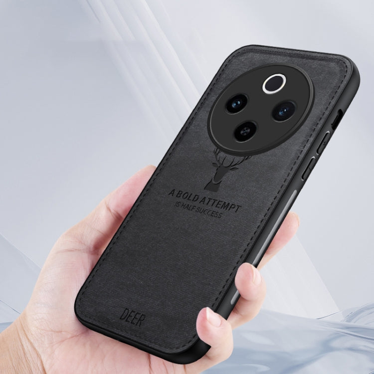 For vivo Y300 Pro Deer Head Cloth Skin All-inclusive Phone Case