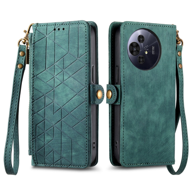 For TCL 50 Pro NxtPaper Geometric Zipper Wallet Side Buckle Leather Phone Case