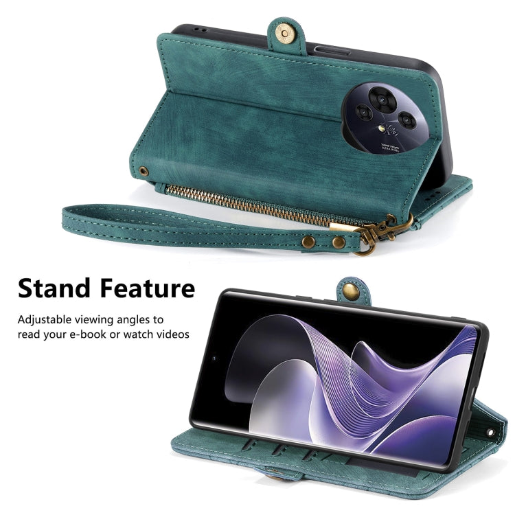 For TCL 50 Pro NxtPaper Geometric Zipper Wallet Side Buckle Leather Phone Case