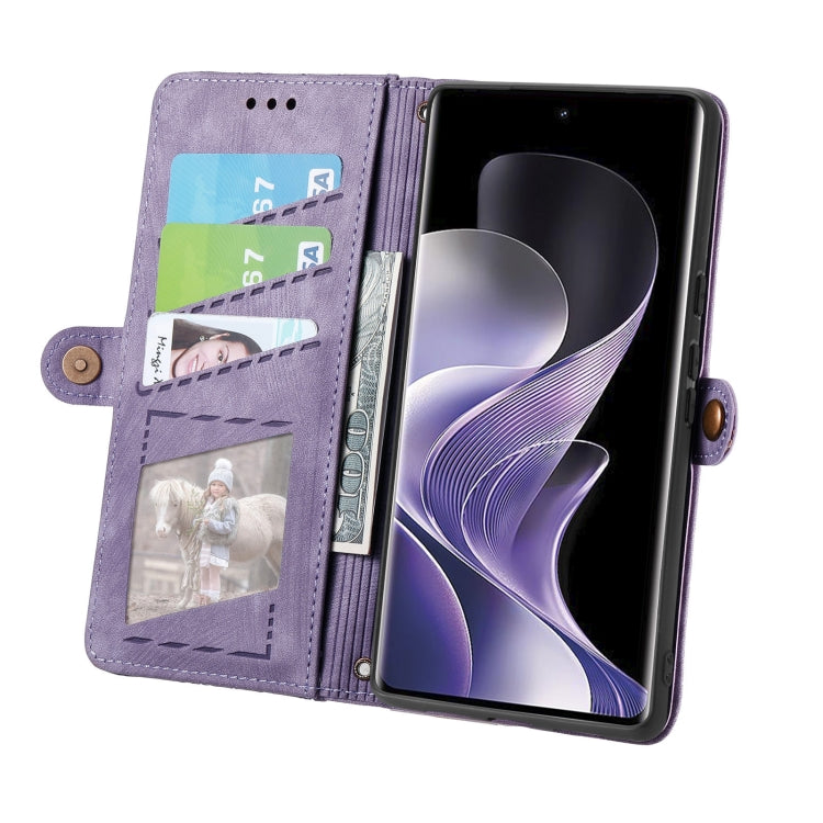 For TCL 50 Pro NxtPaper Geometric Zipper Wallet Side Buckle Leather Phone Case
