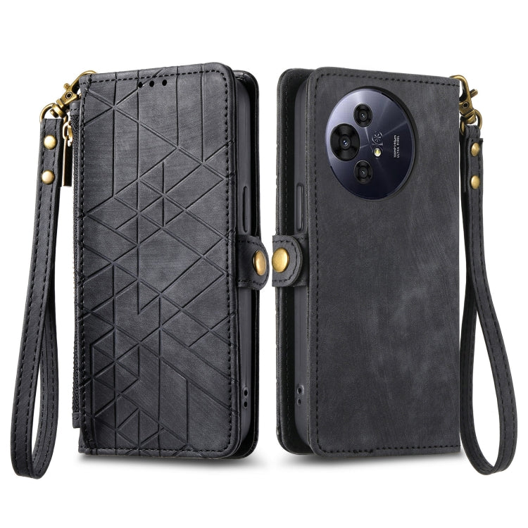 For TCL 50 Pro NxtPaper Geometric Zipper Wallet Side Buckle Leather Phone Case