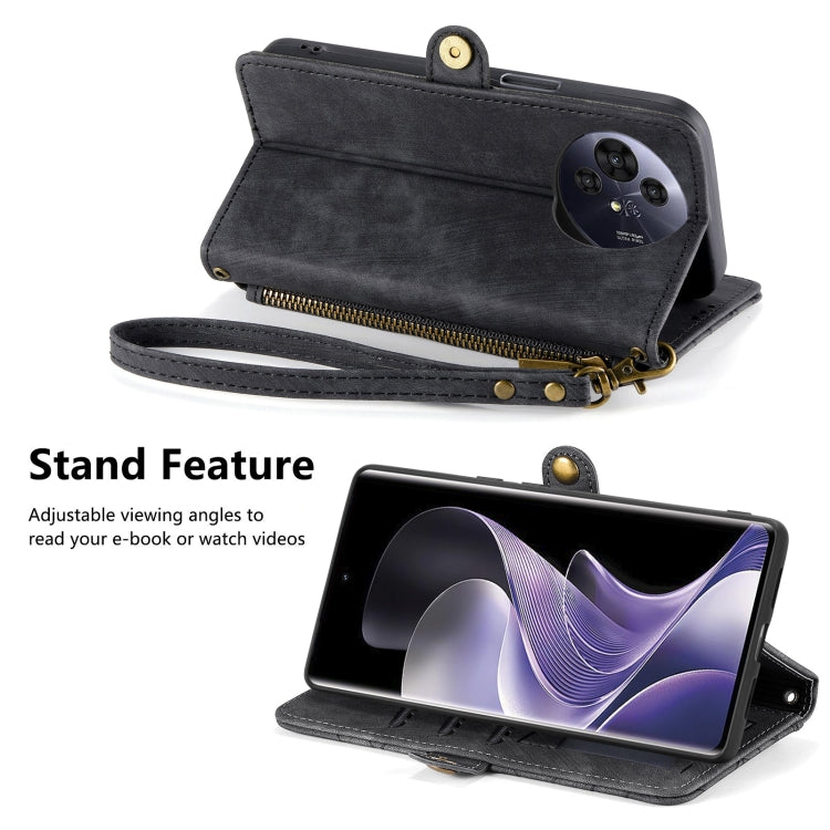 For TCL 50 Pro NxtPaper Geometric Zipper Wallet Side Buckle Leather Phone Case