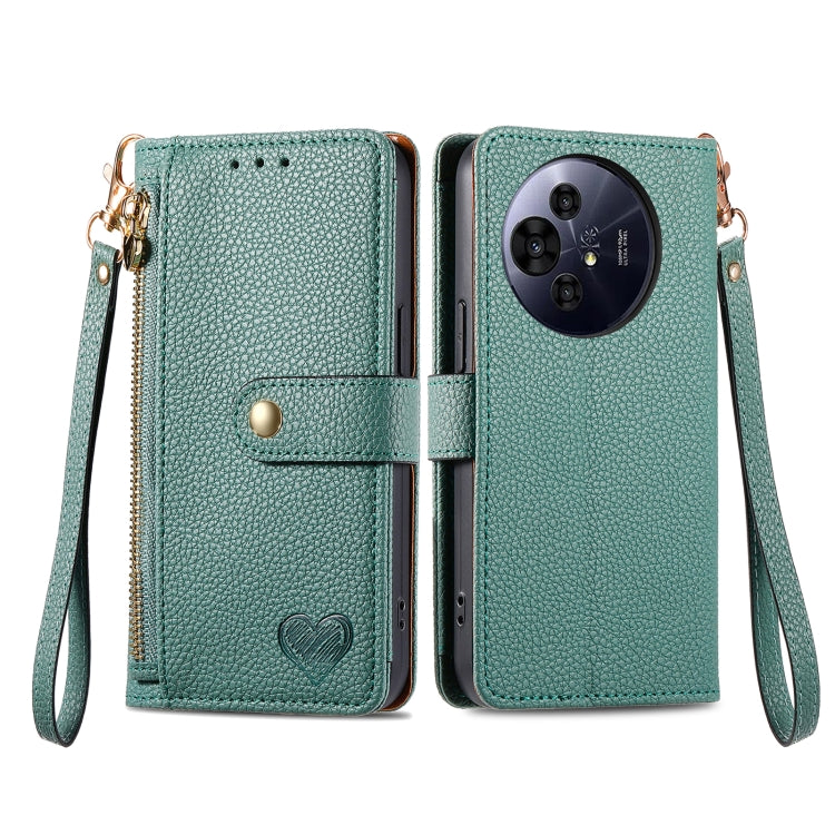 For TCL 50 Pro NxtPaper Love Zipper Lanyard Leather Phone Case