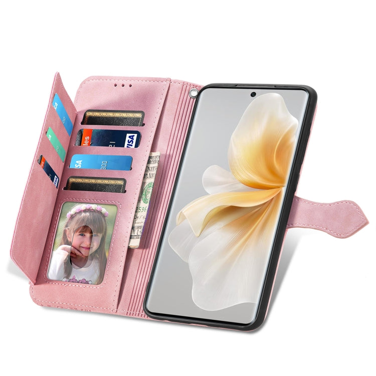 For TCL 50 5G Embossed Flower Zipper Leather Phone Case