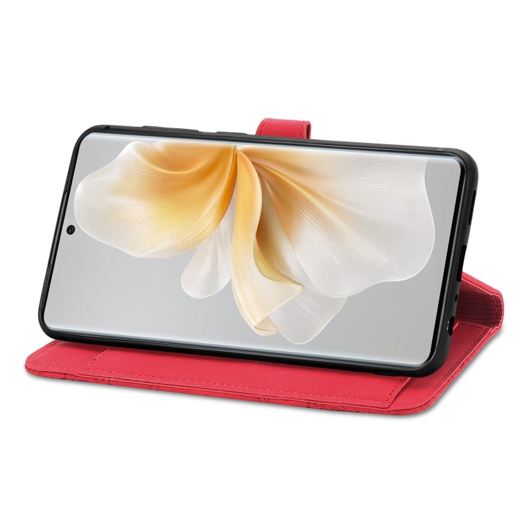 For TCL 50 5G Embossed Flower Zipper Leather Phone Case