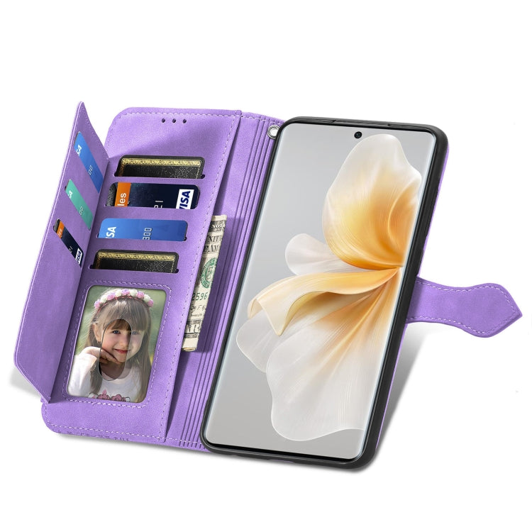 For TCL 50 5G Embossed Flower Zipper Leather Phone Case