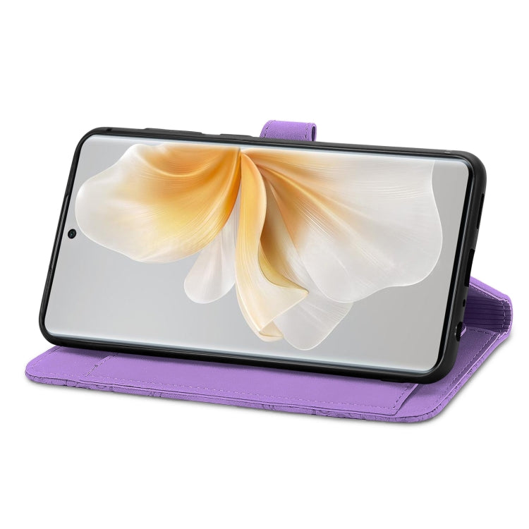 For TCL 50 5G Embossed Flower Zipper Leather Phone Case