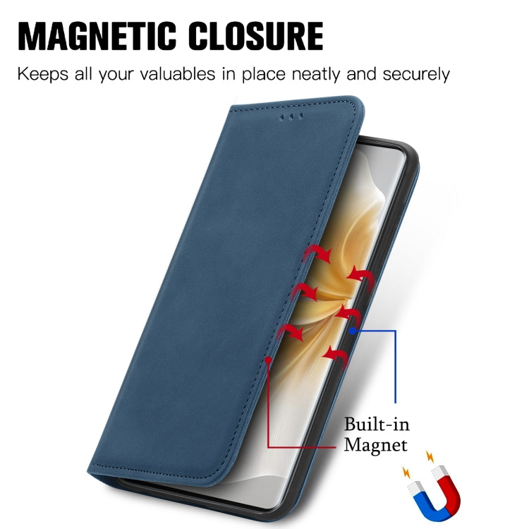 For TCL 50 5G Retro Skin Feel Magnetic Flip Leather Phone Case