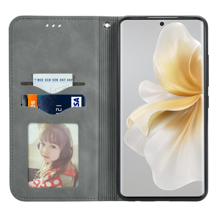 For TCL 50 5G Retro Skin Feel Magnetic Flip Leather Phone Case