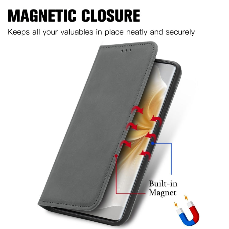 For TCL 50 5G Retro Skin Feel Magnetic Flip Leather Phone Case
