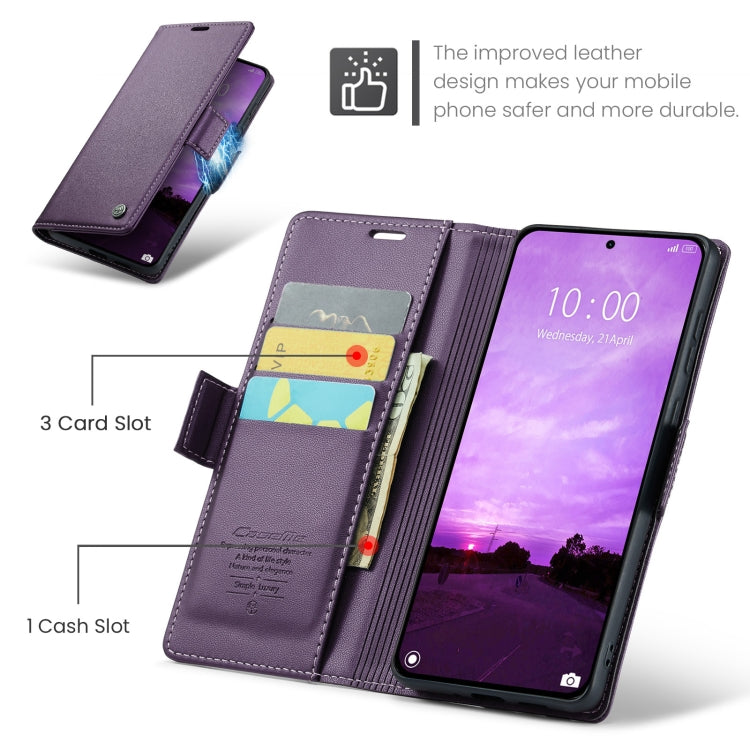 For Xiaomi 14T CaseMe 023 Butterfly Buckle Litchi Texture RFID Anti-theft Leather Phone Case