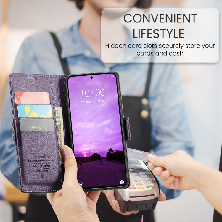 For Xiaomi 14T CaseMe 023 Butterfly Buckle Litchi Texture RFID Anti-theft Leather Phone Case